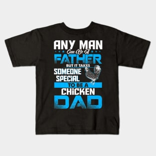 Chicken Dad Animal Father Day Kids T-Shirt